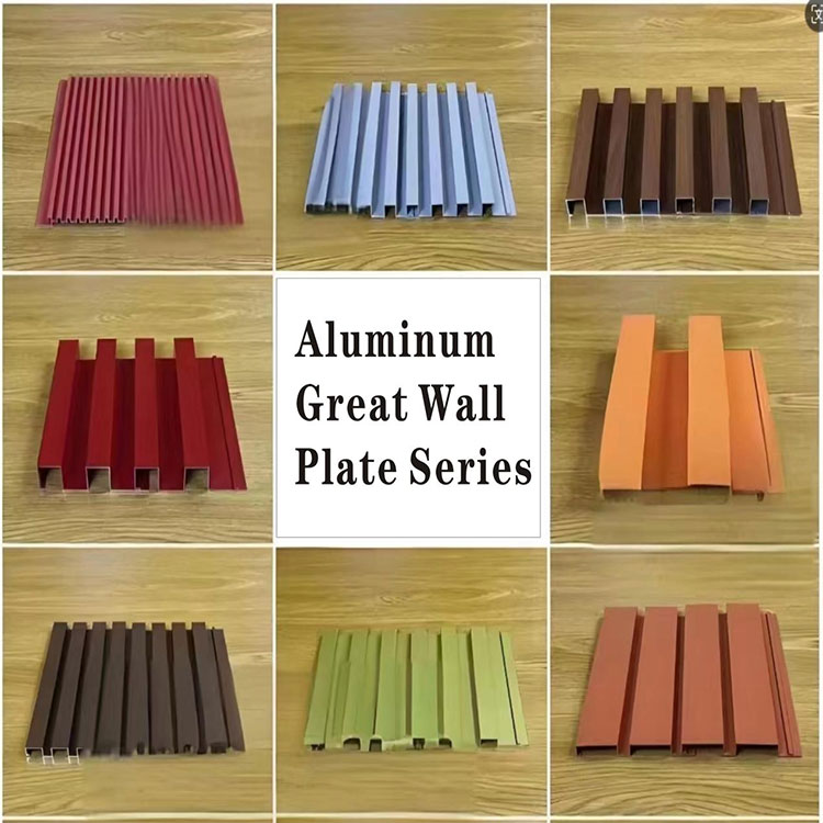 Panel Tembok Besar Aluminium Kayu